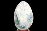 Crystal Filled, Celestine (Celestite) Egg - Madagascar #126536-2